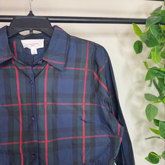 NWT Tuckernuck Pomander Place Fraser Plaid Ashlen Tartan Blouse size M Medium - Picture 8 of 13